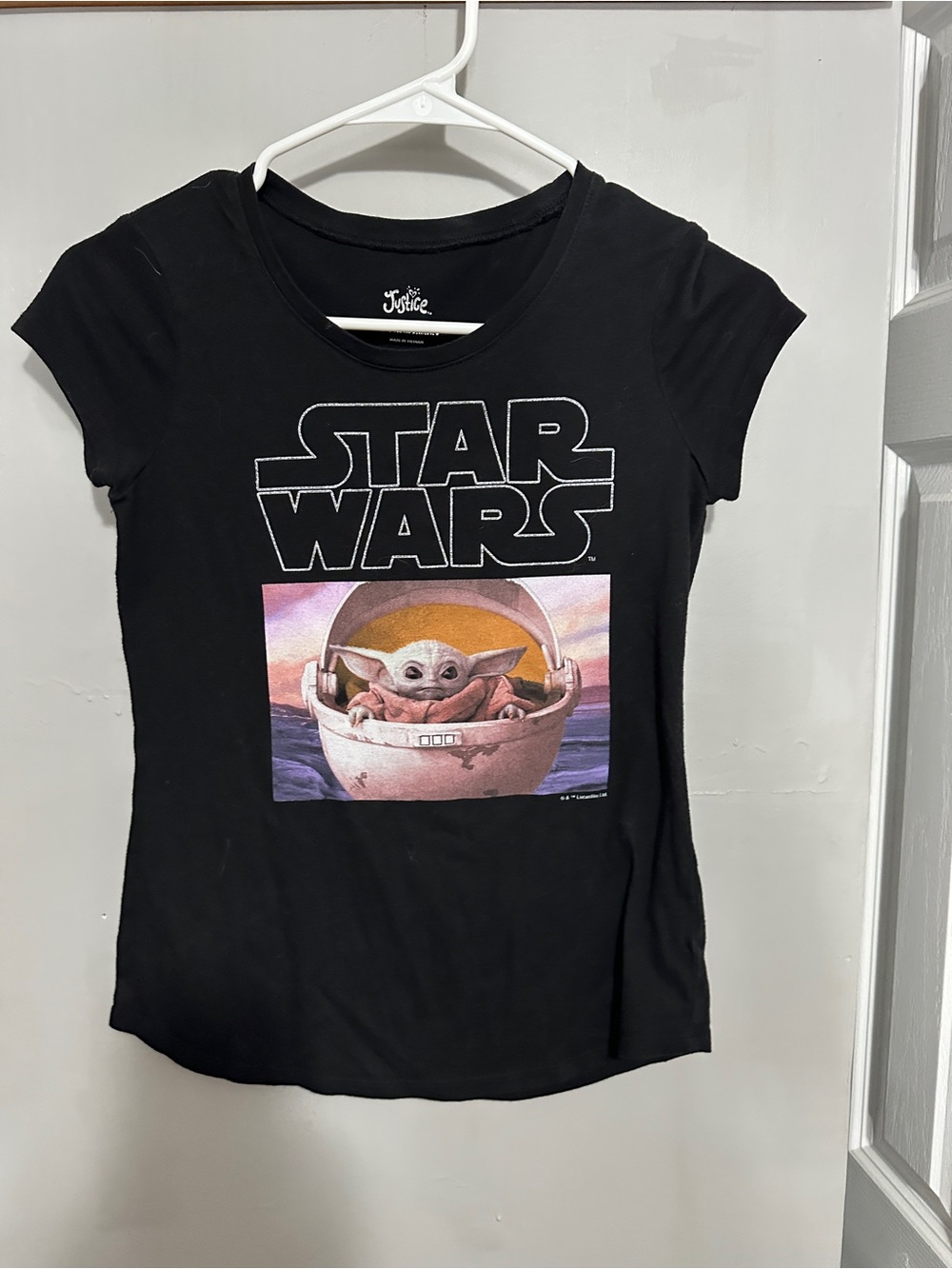 Girls Justice Kids Black 'Star Wars' Grogu Graphic size 12